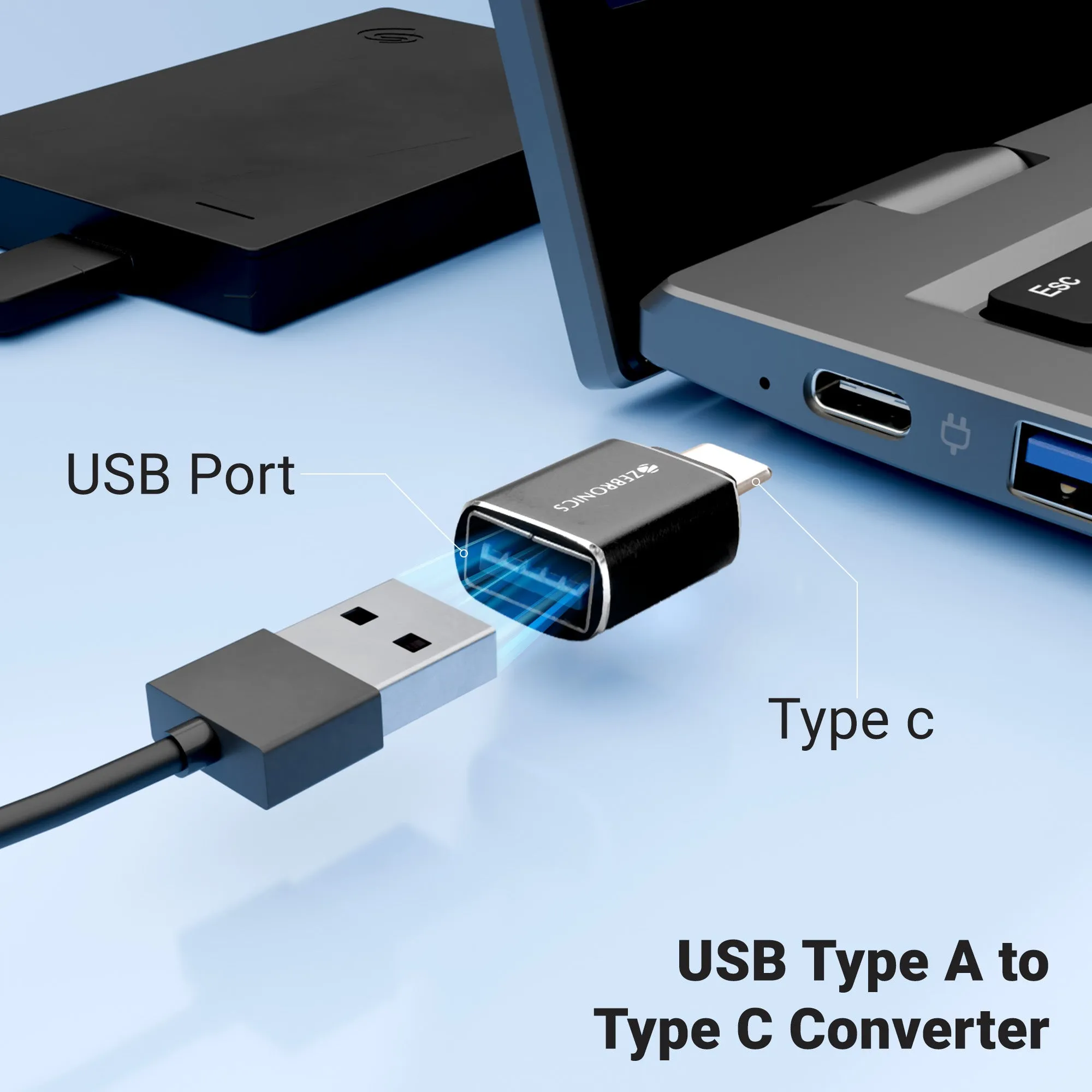 ZEBRONICS USB To Type-C OTG Converter (ATC 1) view 2